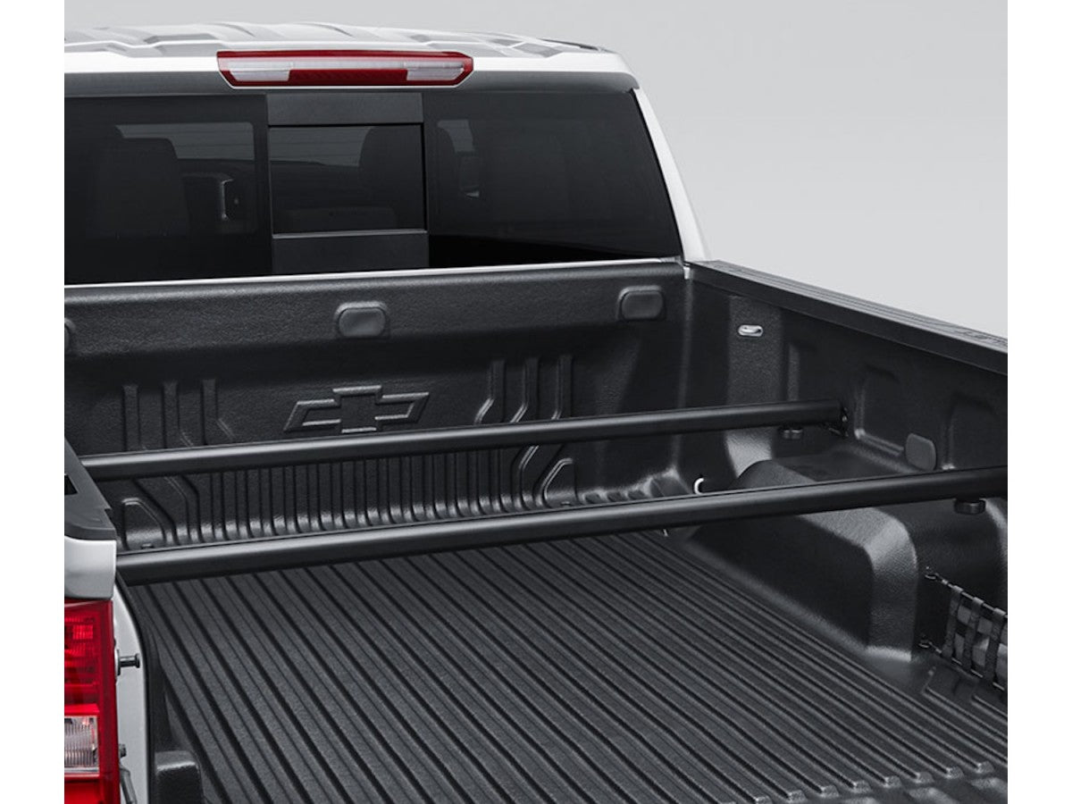 GMSV 84065979 Chevrolet GearOn Tiered Storage Cross Rails Black Kit Of Two