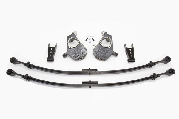2/4 Inch Spindle/Leaf Spring Lowering Kit 1999-2006 Silverado/Sierra 1500 2WD with C-Style Spindles - 93042