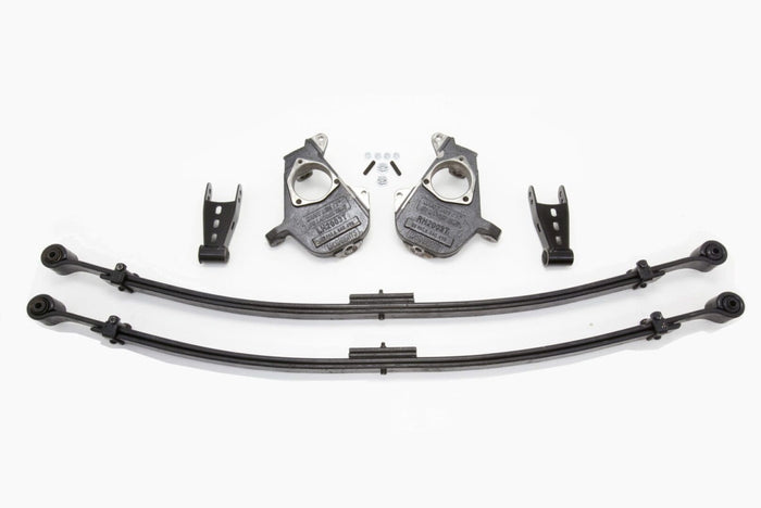 2/4 Inch Spindle/Leaf Spring Lowering Kit 1999-2006 Silverado/Sierra 1500 2WD with C-Style Spindles - 93042