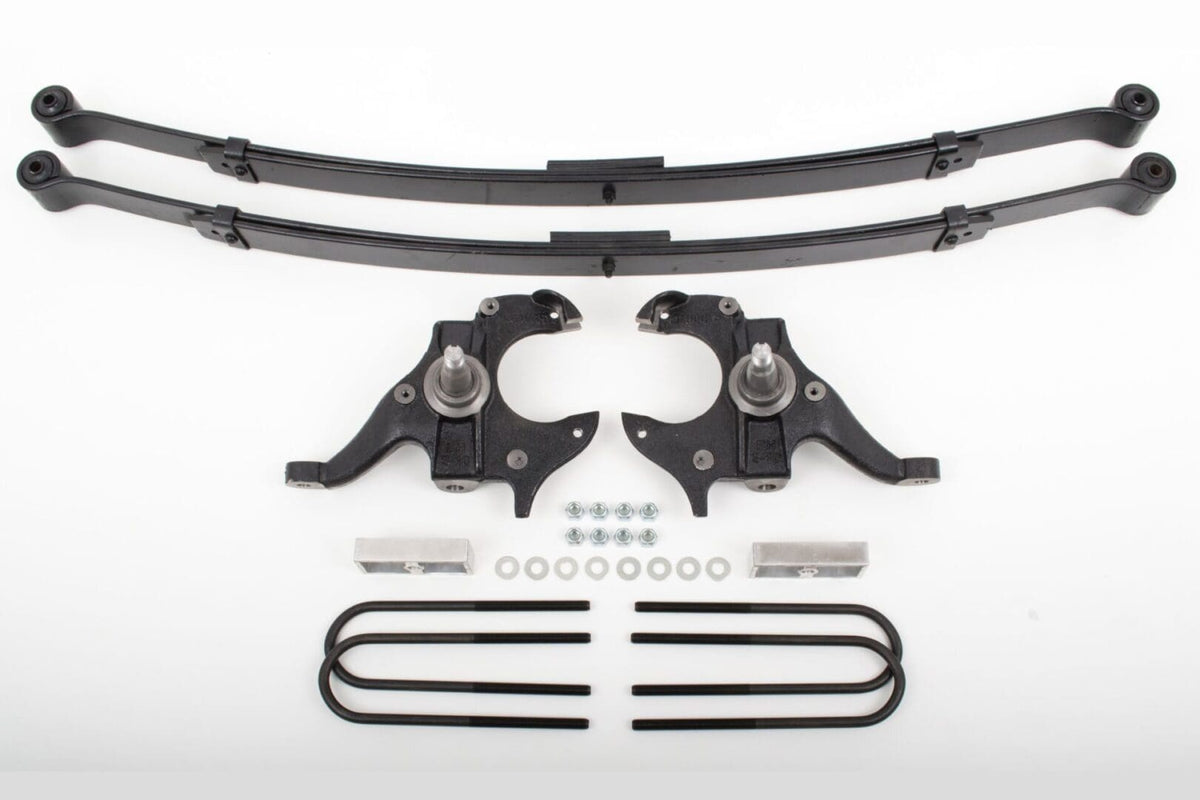 2/4 Inch Spindle/Leaf Spring Lowering Kit 1982-2003 S10/Sonoma 1984-1997 Blazer/Jimmy 2WD - 93108