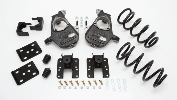 2007-13 Quad Silverado 3/5" Deluxe Drop Kit (Spindles, Coil Springs, Rear Hangers, Flip Kit, & Bump Stops) - 34005