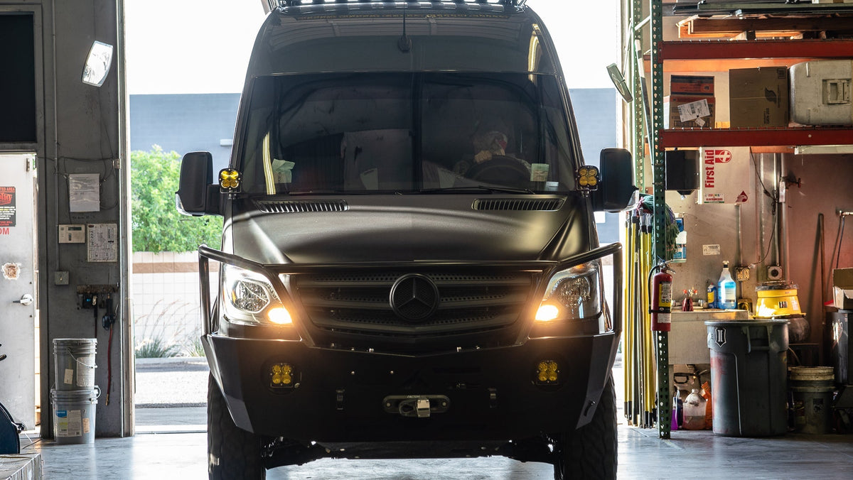 SDHQ 07-18 Mercedes Sprinter Van SDHQ Built A-Pillar Light Mounts