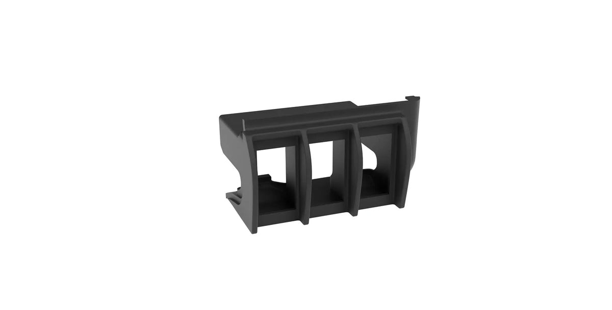Black plastic bezel with slots for switches on a white background | Bezel Only option for vehicles with Trailer Reverse Steering Control