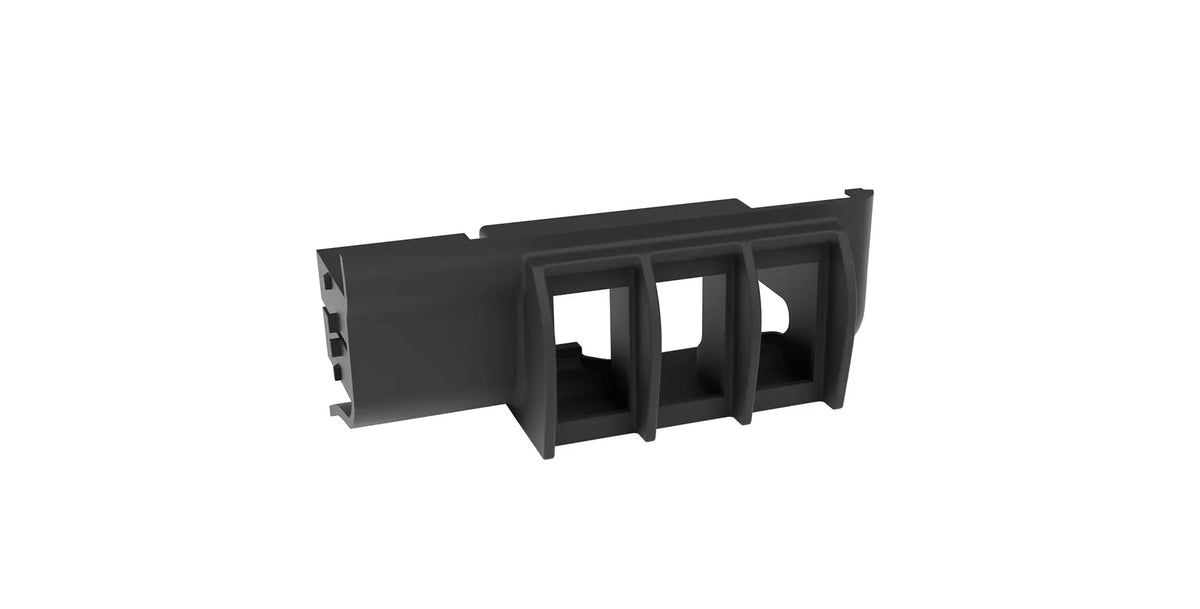 Black plastic bezel with slots for switches on a white background | Bezel Only option for vehicles without Trailer Reverse Steering Control