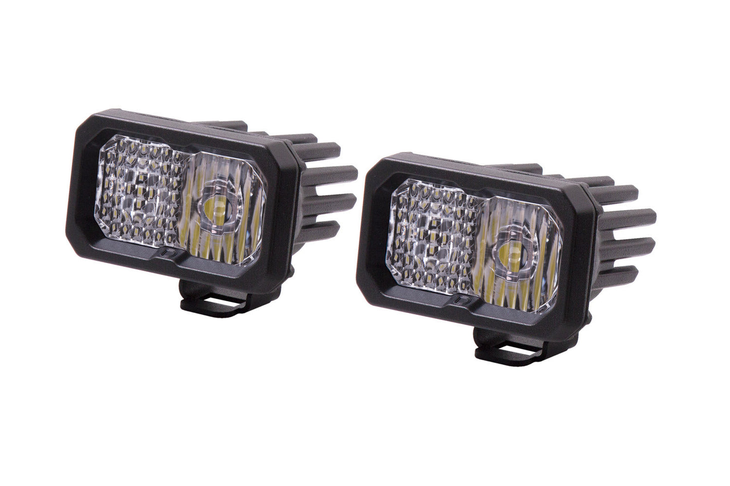 DIODE DYNAMICS C2 1.0 SAE/DOT White Combo Standard Pro LED Pod (pair)