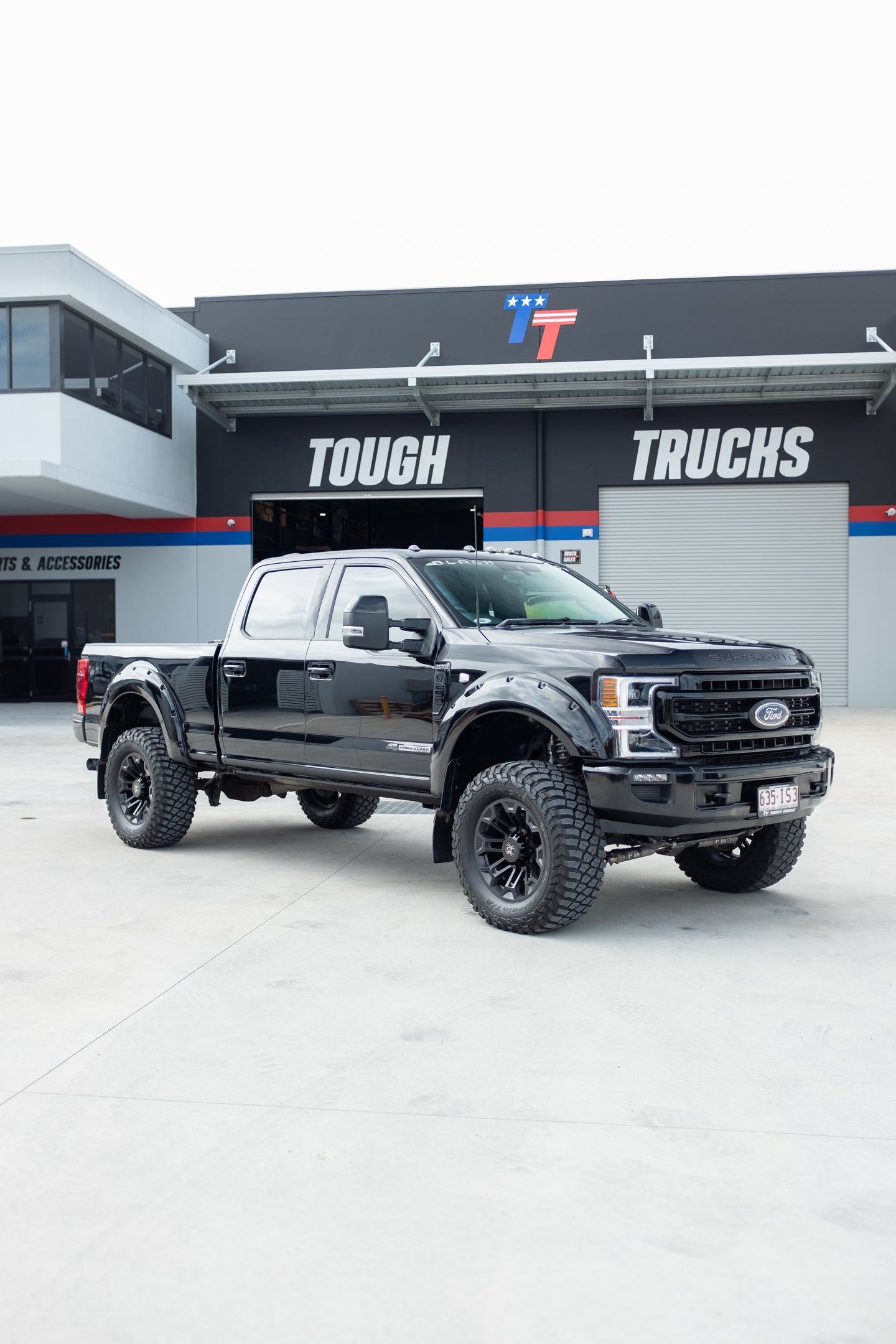 2022 FORD F250 LARIAT 'BLACK WIDOW' by SCA PERFORMANCE (STOCK #1002)