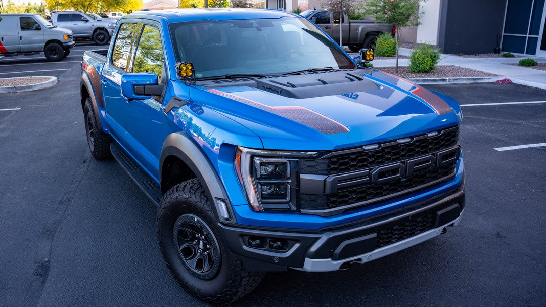 SDHQ 21-23 Ford Raptor SDHQ Built A-Pillar Light Mounts
