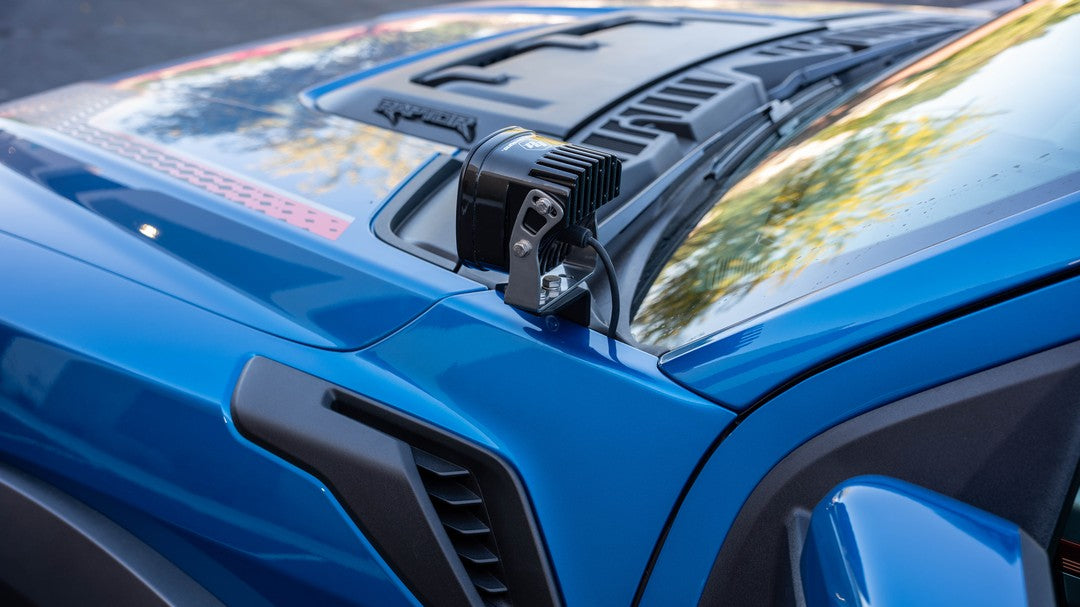 SDHQ 21-23 Ford Raptor SDHQ Built A-Pillar Light Mounts