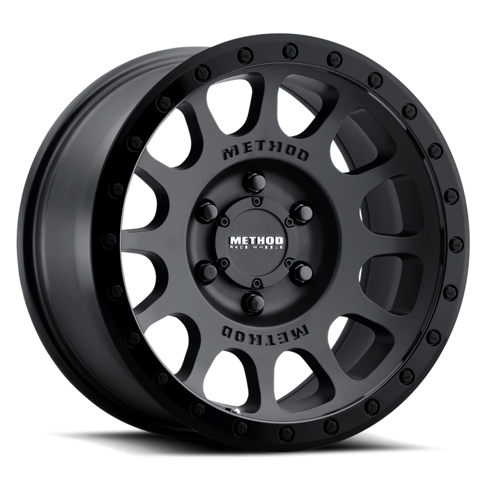 MR305 NV 16x8 6x139.7 0  MATTE BLACK - GLOSS BLACK LIP