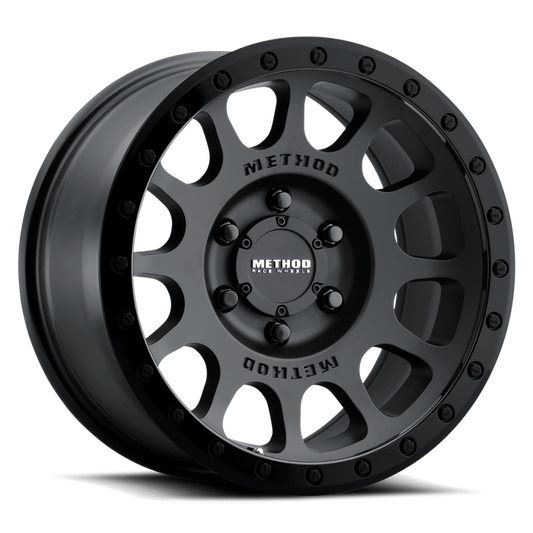 MR305 NV 17x8.5 5x127 0  MATTE BLACK - GLOSS BLACK LIP