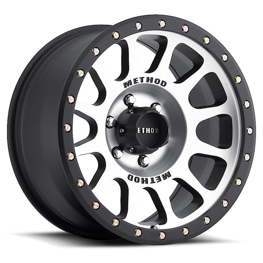 MR305 NV 17x8.5 6x135 0  MACHINED - MATTE BLACK LIP