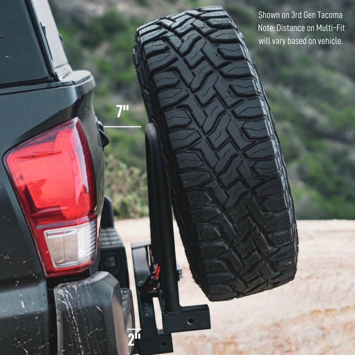 RIGD SUPPLY UltraSwing™ Multi-Fit Spare Tire Hitch Mount