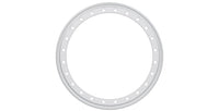 Circular metal ring with multiple holes on a white background| Silver Protection Ring