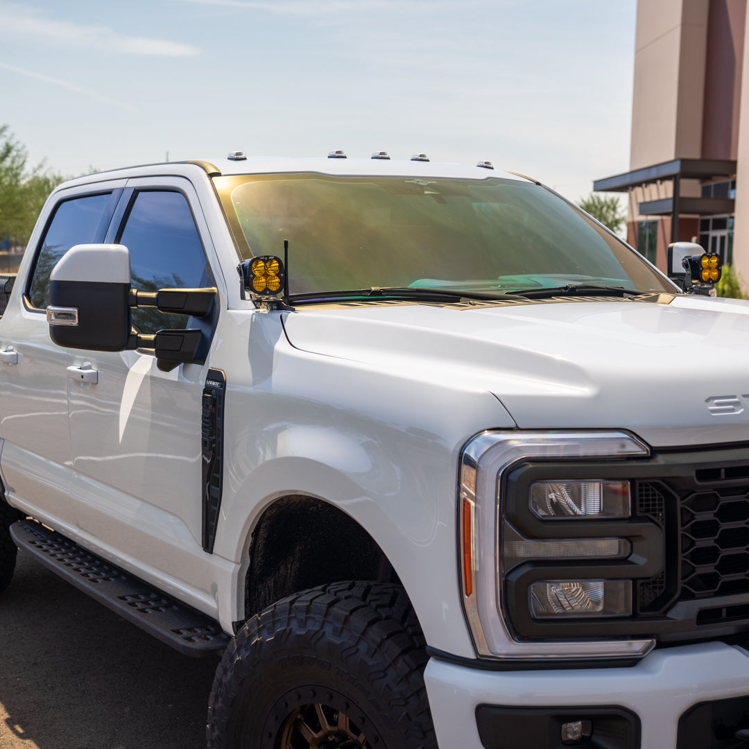 SDHQ 23-24 FORD SUPER DUTY SDHQ BUILT A-PILLAR LIGHT MOUNTS