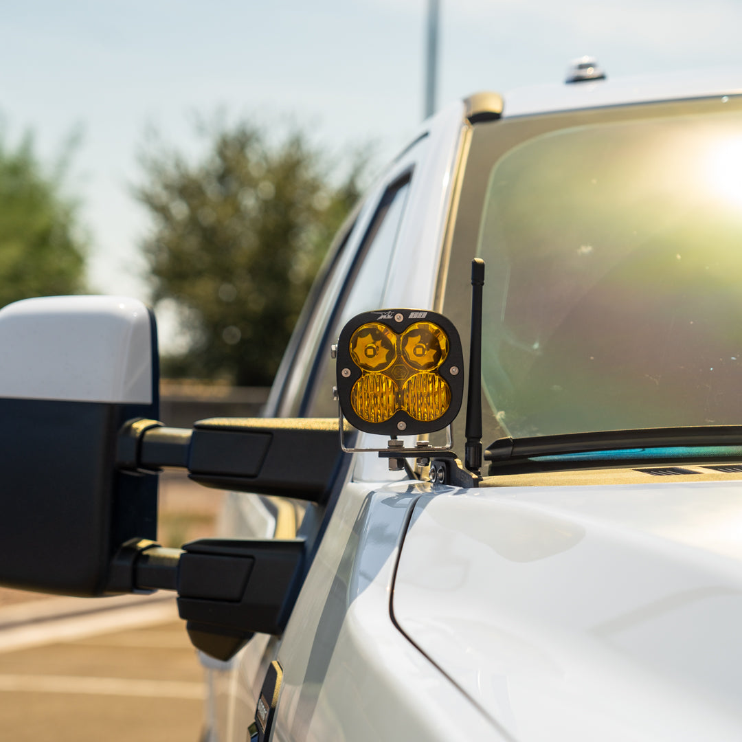 SDHQ 23-24 FORD SUPER DUTY SDHQ BUILT A-PILLAR LIGHT MOUNTS