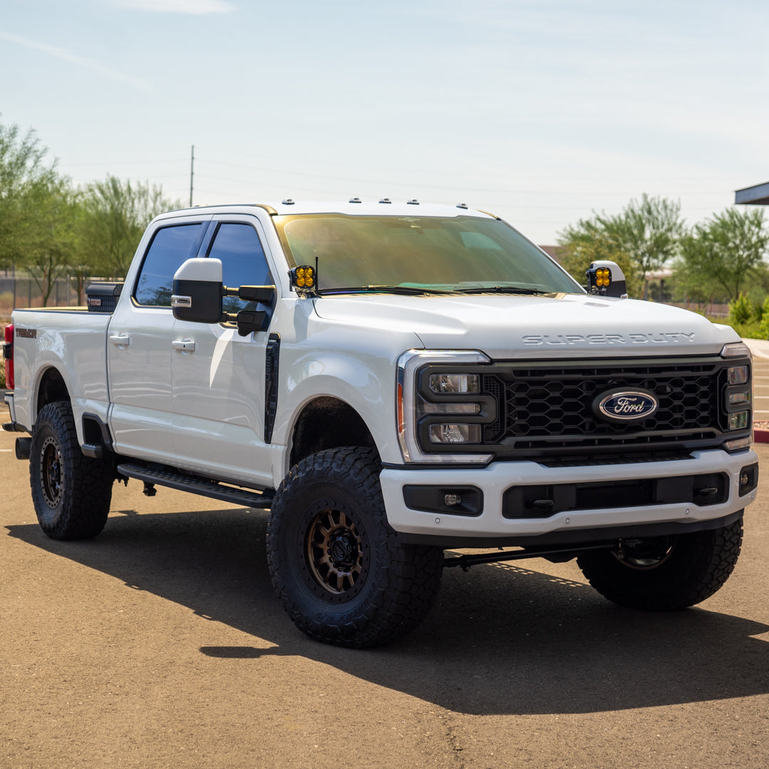 SDHQ 23-24 FORD SUPER DUTY SDHQ BUILT A-PILLAR LIGHT MOUNTS