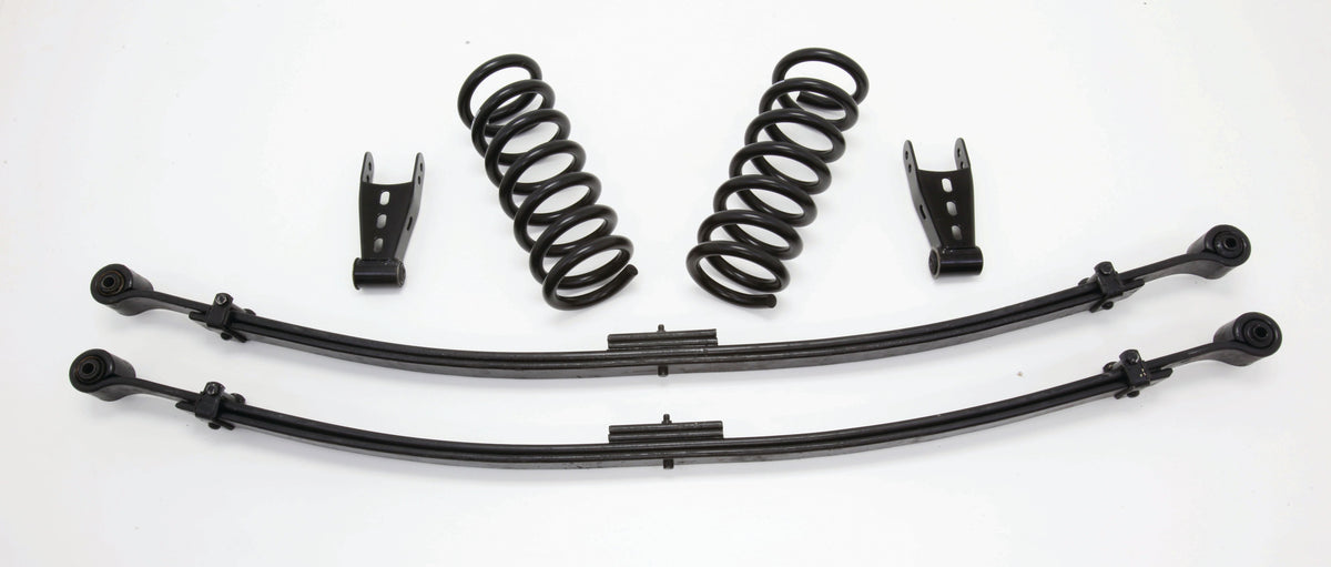 W9924EX-2WD 1999-06 CHEVY (COIL FRONT-END) 2/4" Economy Drop Kit (Coil Springs, Leaf Springs,& Shackles) - 93044
