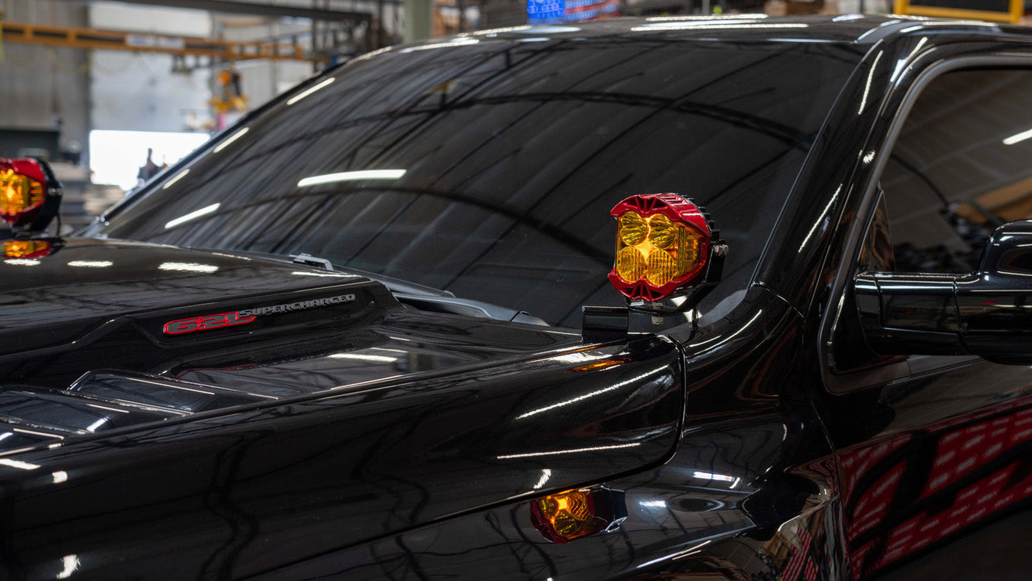 SDHQ 21-23 Ram 1500 TRX SDHQ Built A-Pillar Light Mounts