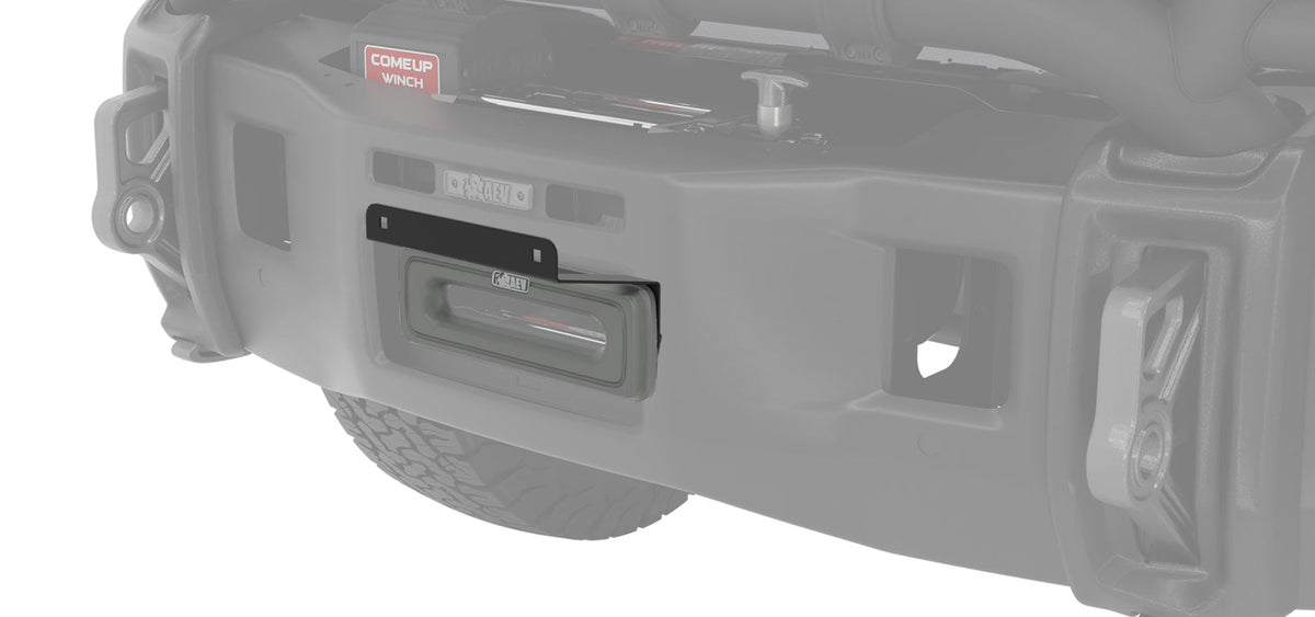 AEV Ram HD Hawse Fairlead License Plate Bracket