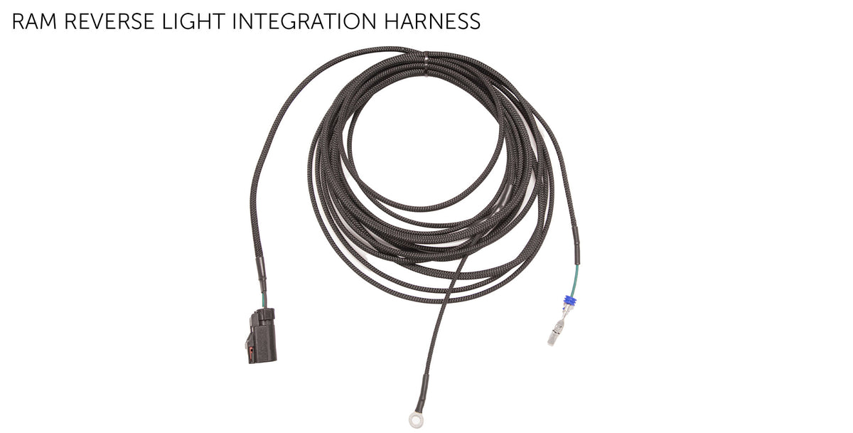 Rear Bumper Auxiliary Reverse Light Integration Harness for 2019+ Ram HD