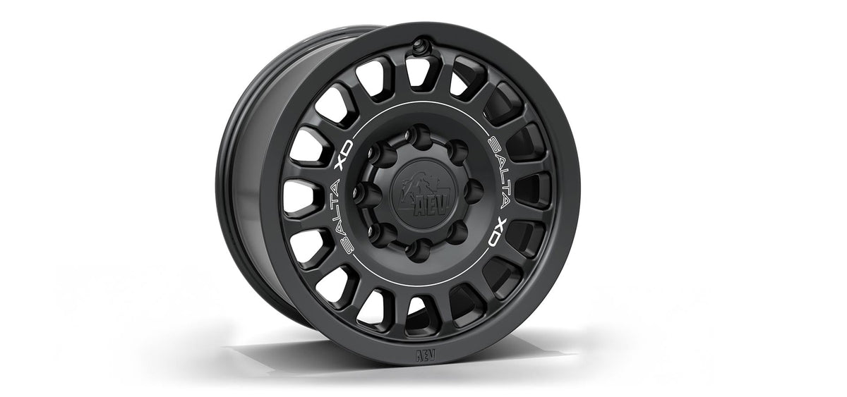 Black wheel rim on a white background | Satin Black Finish