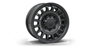 Black wheel rim on a white background | Satin Black Finish