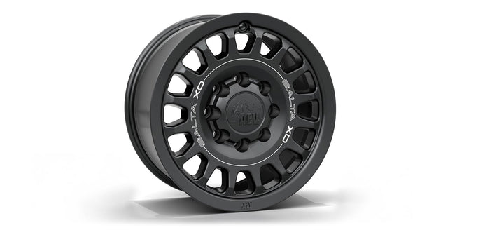 Black wheel rim on a white background | Satin Black Finish