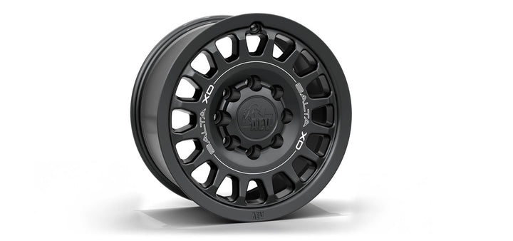 Black wheel rim on a white background | Satin Black Finish