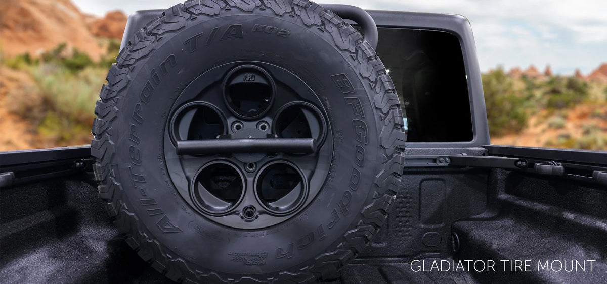 AEV Vertical Tire Mount for 2019+ Jeep Gladiator