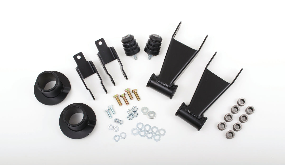 04F24ES-4WD 2004-08 FORD F-150 (4WD), 2/4" Drop Kit (STRUT SPRING POCKET RELOCATOR,U-BOLT SPACERS,SHACKLES,SHOCK EXT,Bump Stops) - 70003