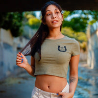 Cowgirl Form - Fitting Crop Tee (Womens) - Shreddy