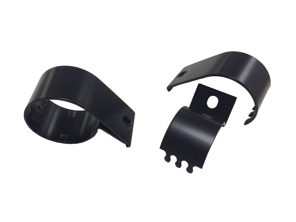 76mm Tube Clamp - Black (Pair)