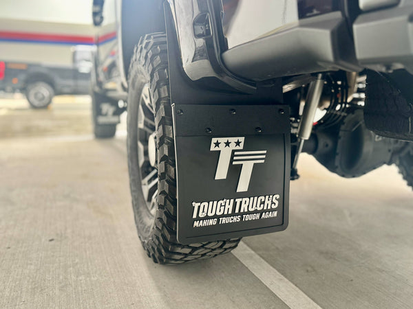 Tough Trucks Kickback Style Mud Flaps Rear Pair
