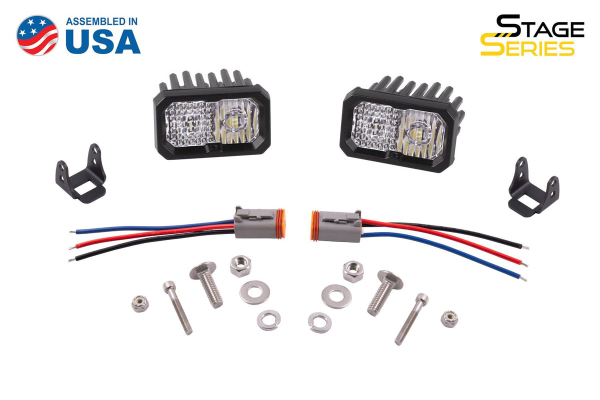 DIODE DYNAMICS C2 1.0 SAE/DOT White Sport LED Pod (pair)