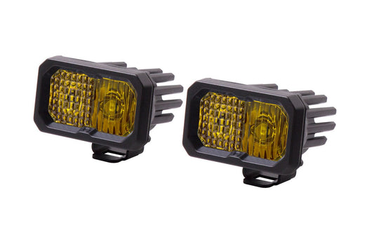 DIODE DYNAMICS C2 1.0 SAE Yellow Combo Standard ABL Sport LED Pod (pair)