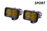 DIODE DYNAMICS C2 1.0 SAE Yellow Combo Standard ABL Sport LED Pod (pair)