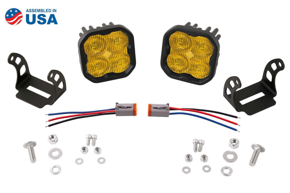 DIODE DYNAMICS SS3 Sport ABL Yellow Flood Standard Pair
