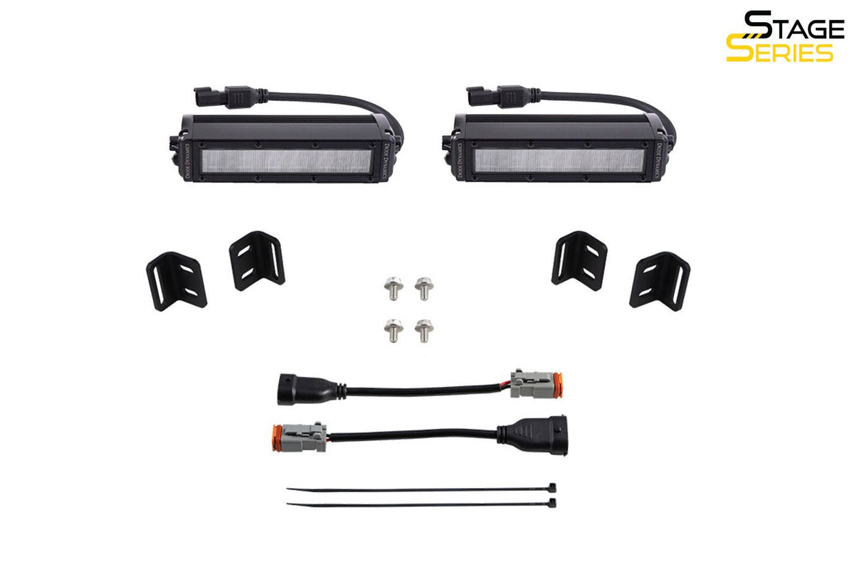 DIODE DYNAMICS SS6 LED Fog Light Kit for 2022-2025 Toyota Tundra - Amber SAE Fog