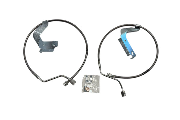 2023-2026 FORD F-250, F-350 F-450  FRONT BRAIDED BRAKE LINE UPGRADE KIT FITS 4 & 6 INCH LIFT - 57401