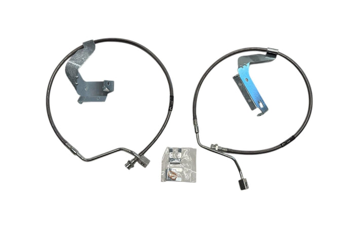2023-2026 FORD F-250, F-350 F-450  FRONT BRAIDED BRAKE LINE UPGRADE KIT FITS 4 & 6 INCH LIFT - 57401