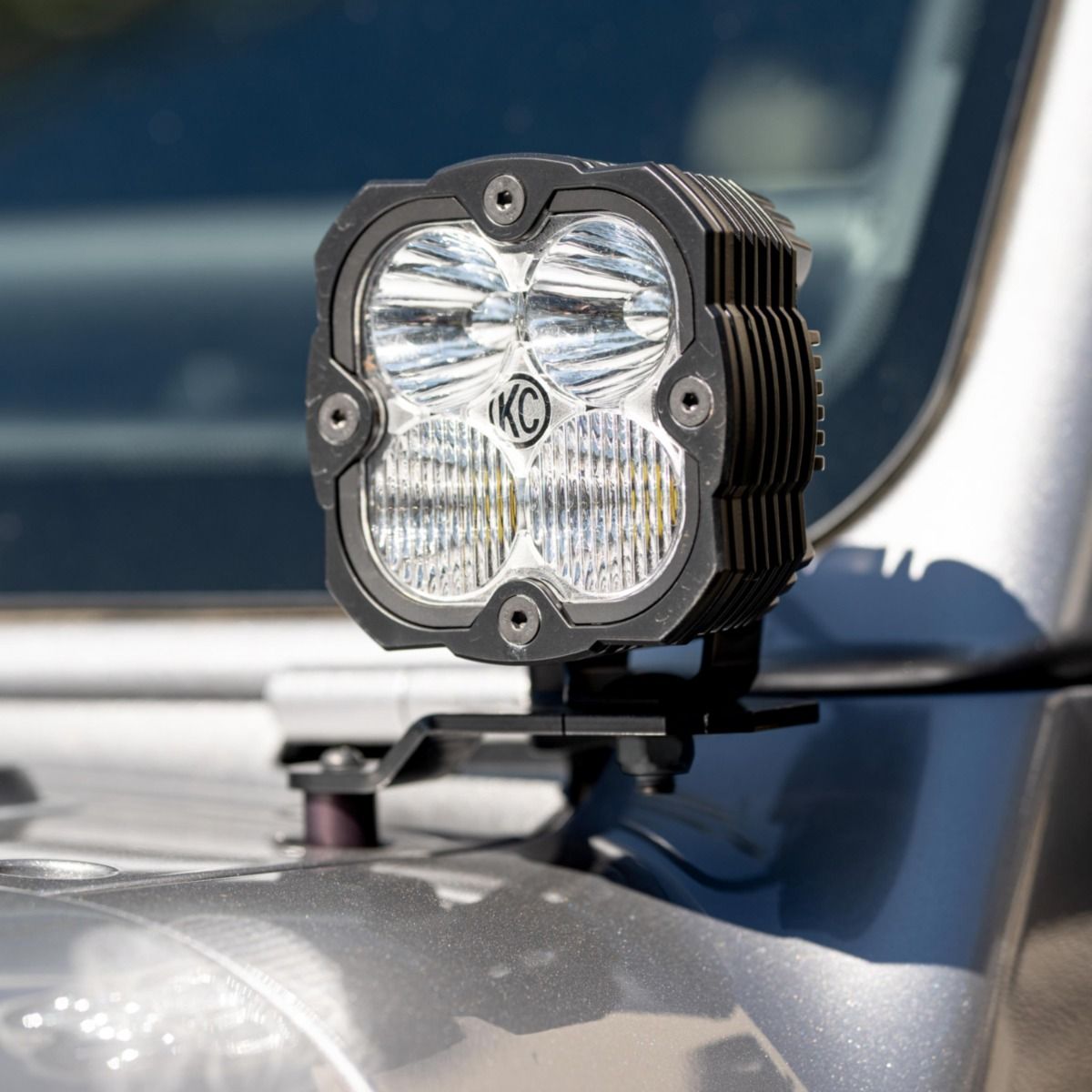 Jeep Wrangler JL/4xe/Gladiator JT A-Pillar / Ditch / Cowl Mount and Lights Bundle