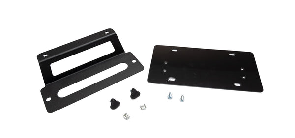 AEV Hawse Fairlead License Plate Bracket for AEV EX/RX Front Bumper