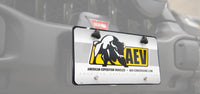 AEV Hawse Fairlead License Plate Bracket for AEV EX/RX Front Bumper