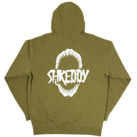 Jaws Hoodie Mil Green (Mens) - Shreddy
