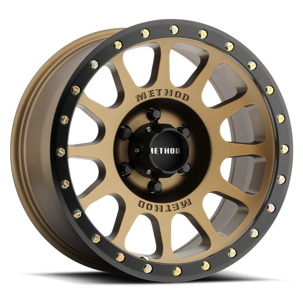 MR305 NV 17x8.5 6x135 25  METHOD BRONZE - MATTE BLACK LIP