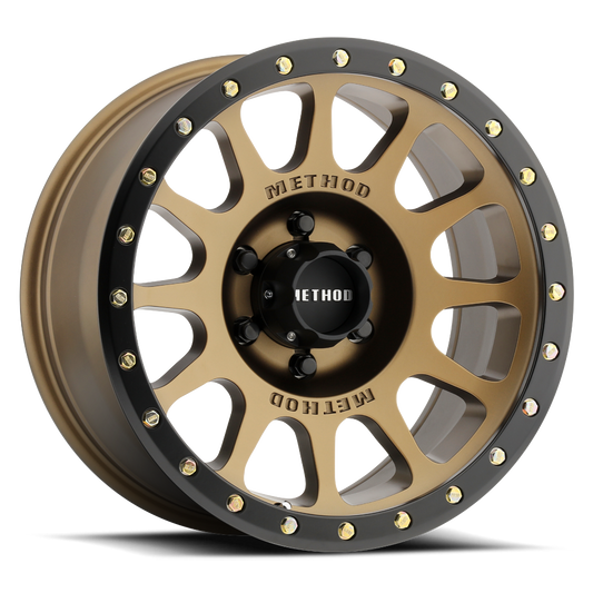 MR305 NV 17x8.5 6x135 25  METHOD BRONZE - MATTE BLACK LIP