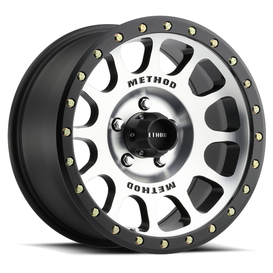 MR305 NV 17x8.5 6x135 25  MACHINED - MATTE BLACK LIP