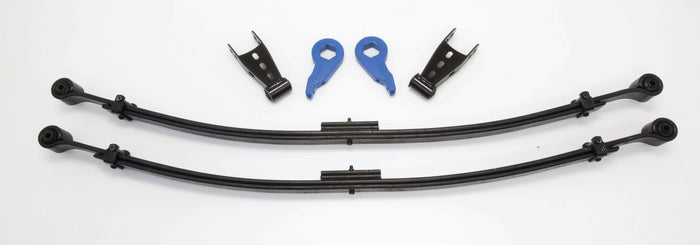 W9924EX-4WD 1999-06 CHEVY (4WD, Torsion Front End) 2/4" Economy Drop Kit (Torsion Keys, Shackles, & Leaf Springs) - 93045