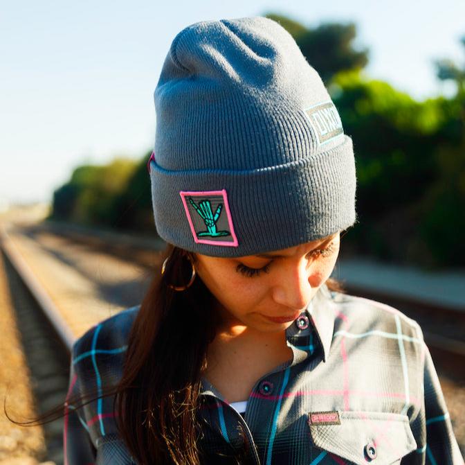 Shreddy X Dixxon V7 Beanie (Grey) - Shreddy