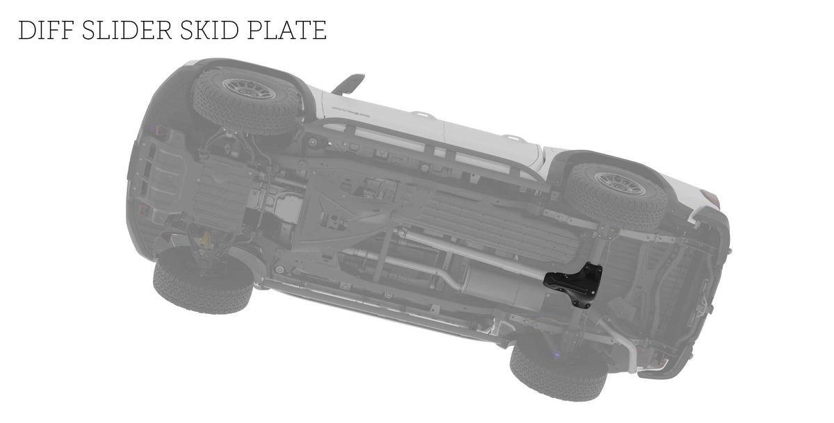 AEV Rear Differential Slider Skid Plate for 2023+ Chevrolet Colorado / GMC Canyon